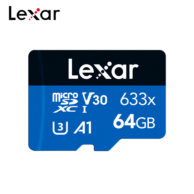 Lexar Microsd Memory Card Class 10 V30 A1 Flash Micro SD Card 32GB 64GB 128GB Original TF Card for Phone Camera Storage Cards