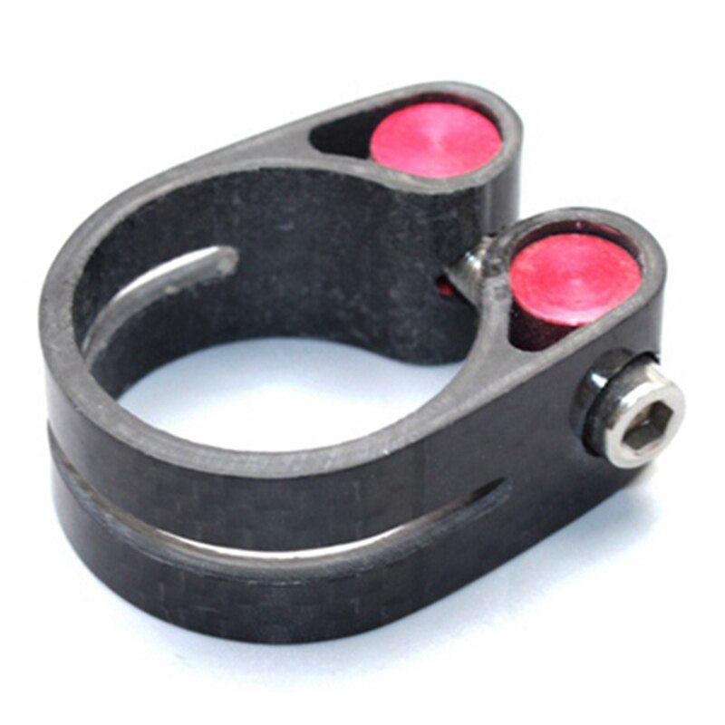 Carbon Fiber Mountain Bike Seat Post Clamp Road Bike Seat Post Clamp Suitable for 30.8/31.6MM Seat Post
