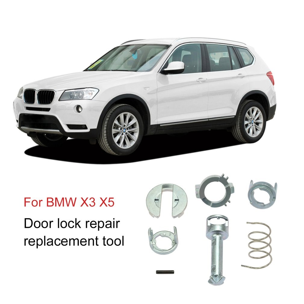 7pcs Door Lock Repair Kit Full Complete Tools Replacement for X3 (2003-2007) for X5 (1997-2007) Left/Right Front Door