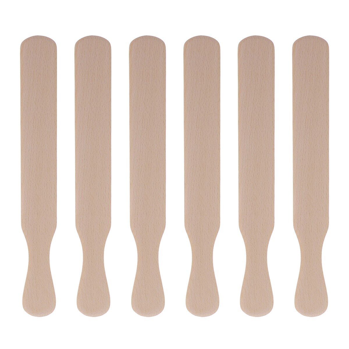 6pcs Wooden Pancake Rakes Batter Spreading Tools Omelett Cooking Utensils (Spatulas)