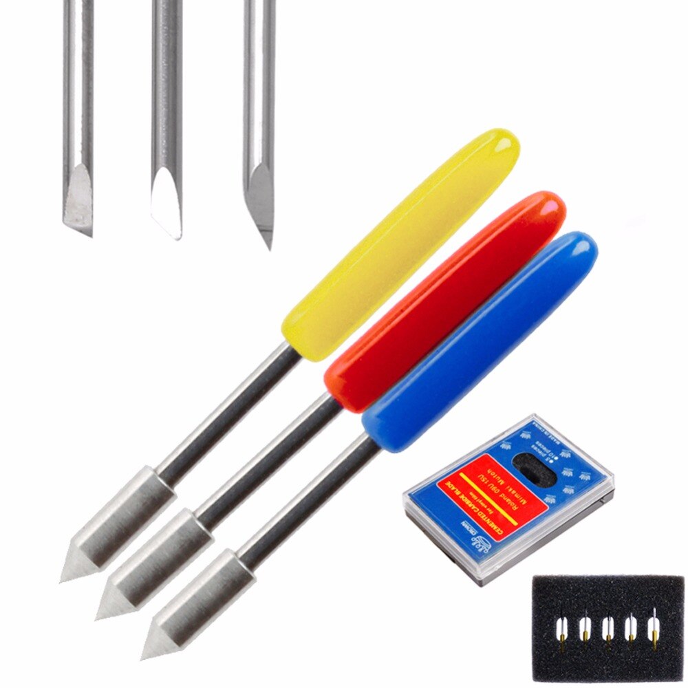 5X 30 45 60 Cutting Vinyl Plotter Blades For Graphtec CB09U Vinyl Cutter