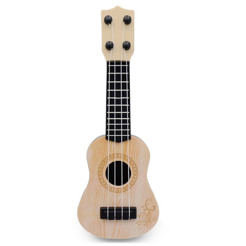 Mini Spielzeug Gitarre für Kleinkinder Musical Instrumente Anfänger Art Musical Instrumente Pädagogisches Holz Farbe: WH