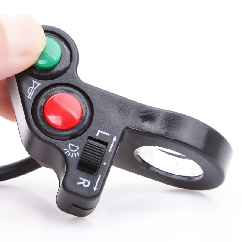 1Pc E-Bike Motorcycle Stuur Schakelaar Assemblage Elektrische Scooter Dirt Bike Richtingaanwijzer Claxon Op Uit Schakelaar