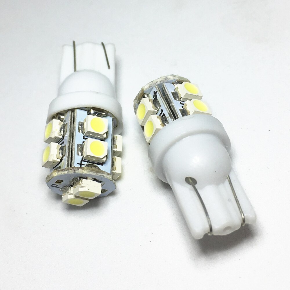 100 stks T10 1210 W5W LED Wit blauwe Auto Led Licht 10 SMD LED 501 194 168 3528 SMD Side wedge Light Bulb Lamp DC 12 v