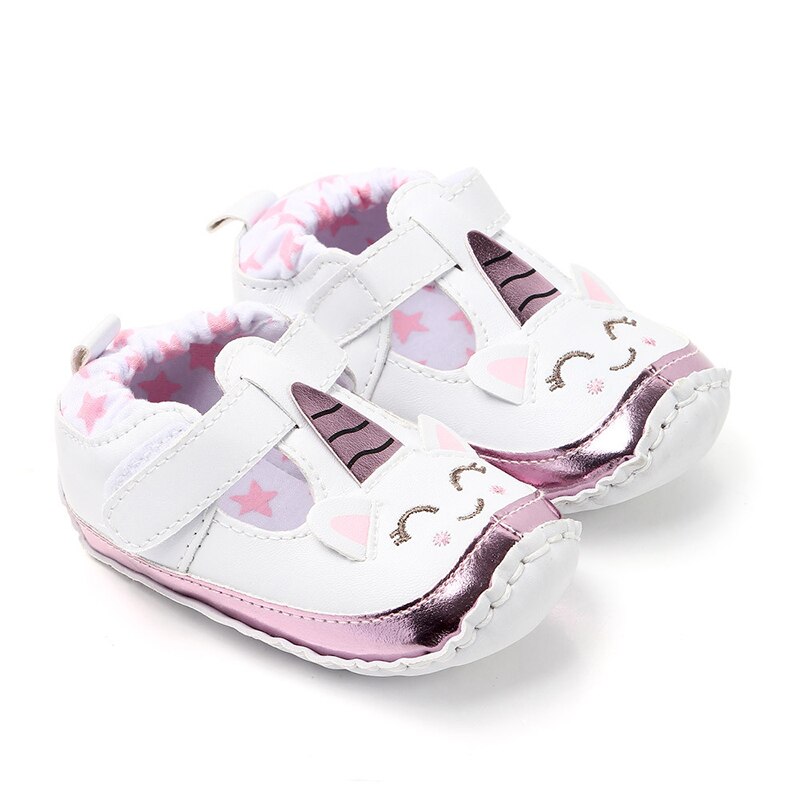 Cartoon Meisje Baby Baby Zachte Zolen Meisjes PU Lederen Schoenen Baby Mocassins Sapatos Infantil Scarpe Bambina