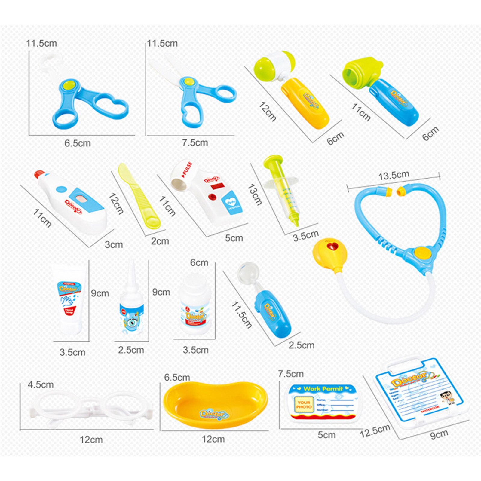 1Pc Speelhuis Simulatie Gelukkig Weinig Doctorsmedical Kleine Kliniek Medicals Kit Set Kinderen Pretend Play Speelgoed Pak Spel leven