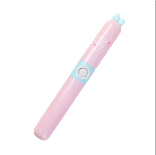 800 mah barn eltandborste barn tandborste baby mini bärbar elektrisk massage tandvård för resor: Rosa