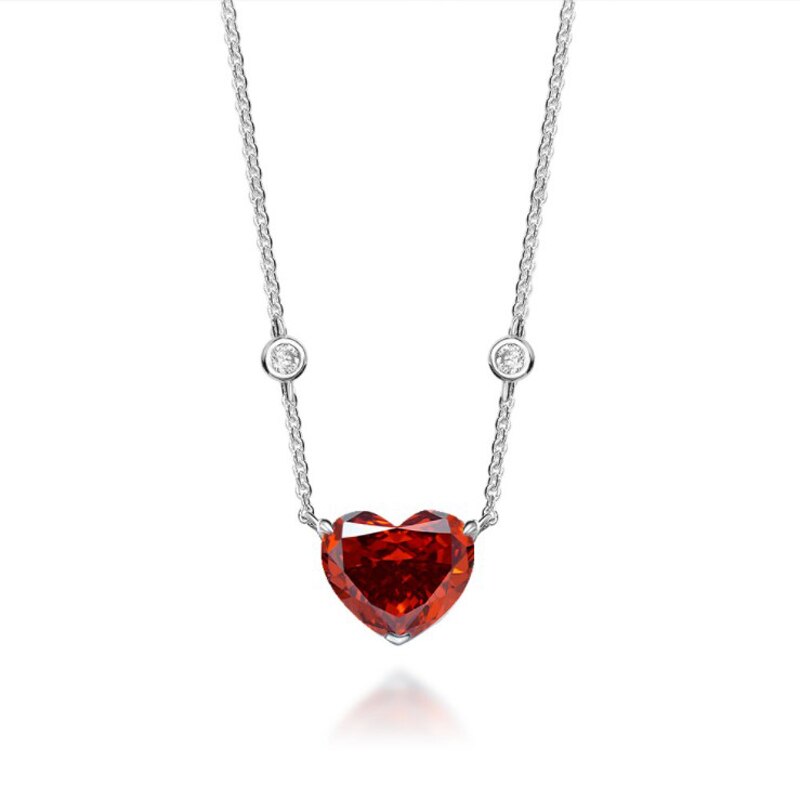 Oevas 100% 925 sterling silber 10*12mm smaragde hochkohlenstoff diamant eisblumen-anhänger halskette für damen party feiner schmuck: Padma-farbe