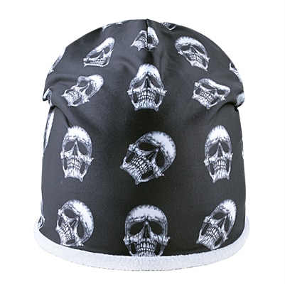 super kule hodeskalle mønster hattemaker til menn og kvinner personlighet 3d trykk hofte hopp caps unisex vinter varme skullies beanies gorros: Hvit