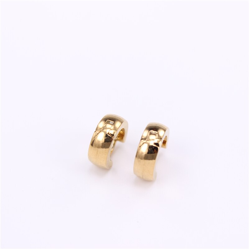 Rvs Populaire Sieraden Diameter 10Mm Oorringen Familie Geluk Sieraden Meisjes Dragen 12Pcs/Card K007