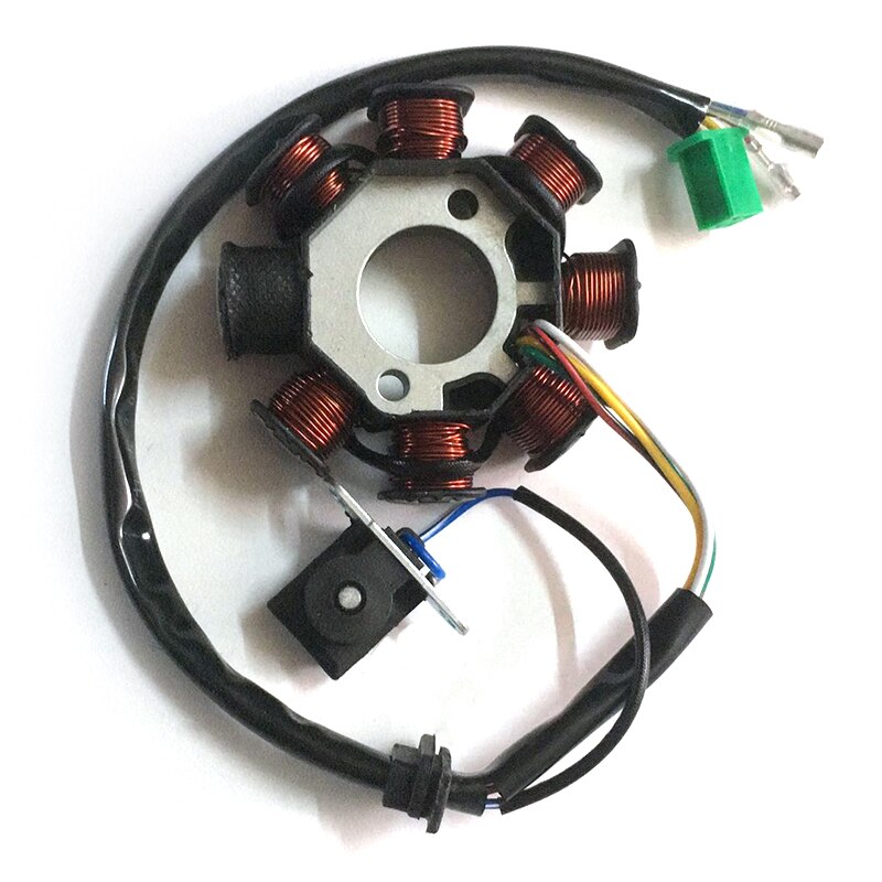 Magneto-estator de 8 bobinas para Scooter, piezas de Motor para GY6, 125cc, 150cc, ATV, Go Kart: Default Title
