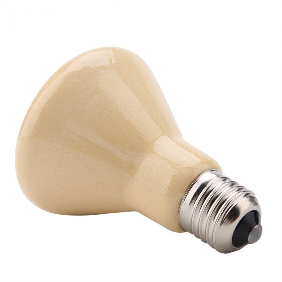 Mini E27 50W 75W 100W 150W pet heating lamp infrared ceramic transmitter heating bulb pet amphibious snake reptile lamp 220-230V