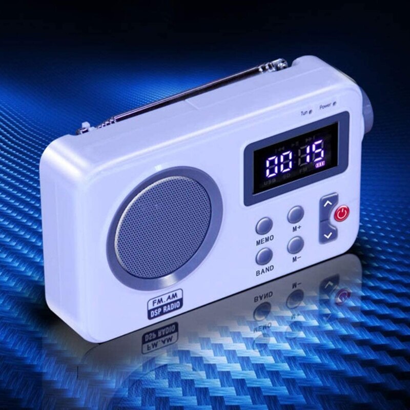 Outdoor LCD Display Portable Radio Earphone Port DAB Digital AM FM Stereo Home T8DA