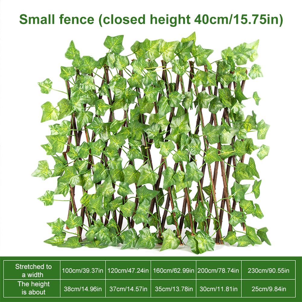 Artificial Garden Plant Fence Privacy Screening Fence Privacy Screen Backyard Home Courtyard Decoration Green Leaf Garden Fence