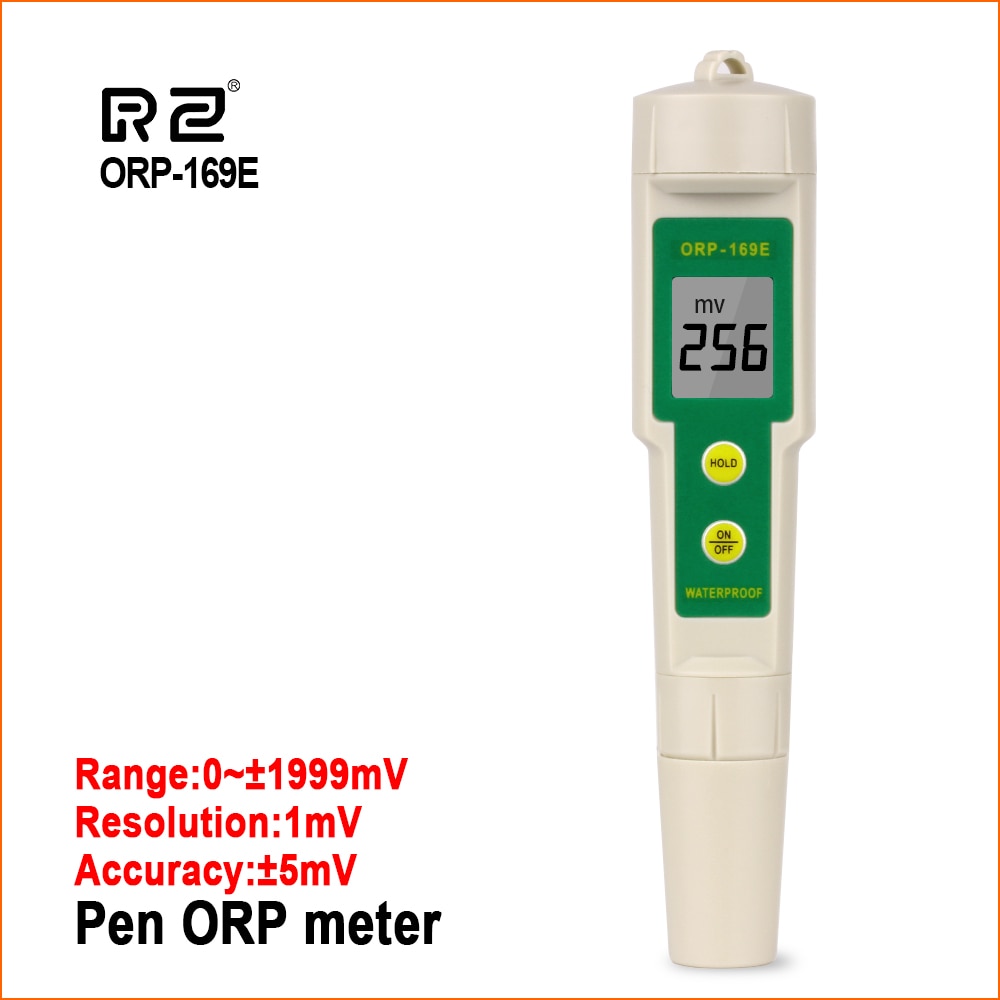 RZ ORP/Redox Tester Digital Waterproof Portable Pen ORP Meter Handheld ORP/Redox 169E 0~+/-1999mV Water Tester