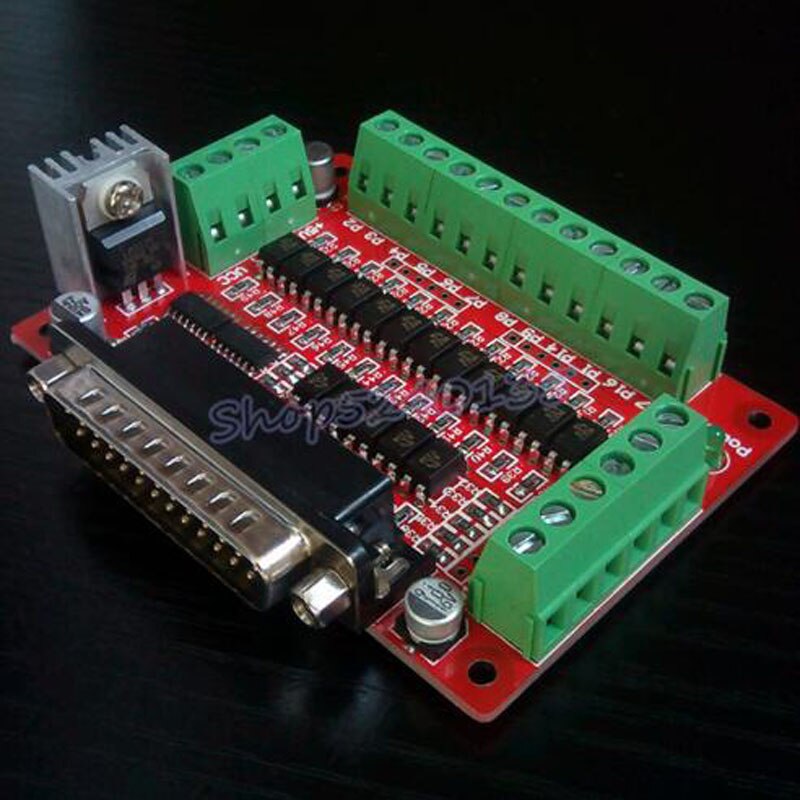 Tabla de interface CNC puerto paralelo DB25 aislamiento óptico optoacoplador EL817