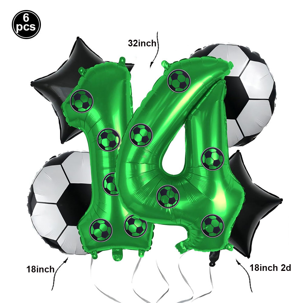 FußBall Ballon Bausatz Geburtstag Dekor für Jungen FußBall Geburtstag Party Lieferungen FußBall Party Ballon FußBall Sport Thema Party Gefälligkeiten