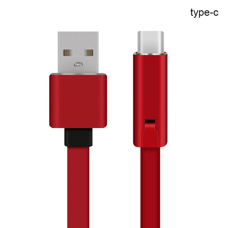 1.5M Herstelbaar Oplaadkabel Snijden Snel Reparatie Laadkabel Voor Android Type C Mobiele Telefoon Snelle Usb Opladen Hernieuwbare: type c-red