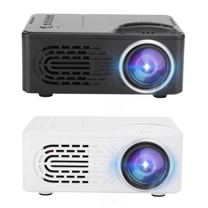 Mini Huishouden Projector Met Tft Lcd Afbeelding Led Licht Thuisgebruik Hd Draagbare Voor 1080P (Us Plug 100-240V)