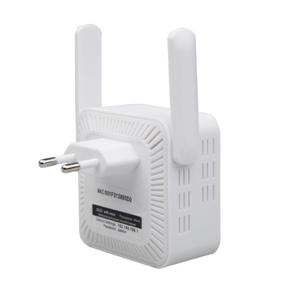 Longo Alcance Wireless WiFi Extender, WiFi Booster, 2.4Ghz, adaptador 300Mbps, amplificador Wi-Fi, antena dupla, repetidor de sinal