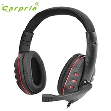 CARPRIE Gaming Headset Voice Control Wired HI-FI Sound Quality For PS4 Black+Red