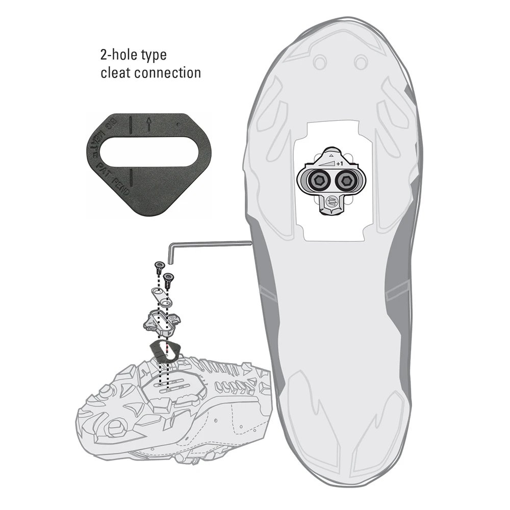 BikeFit Cleat Wiggen voor Shimano Road SPD-SL KEO & MTB SPD ATAC SpeedPlay Crank Bros Schoenplaten 8 stks/pak Fiets Fitting