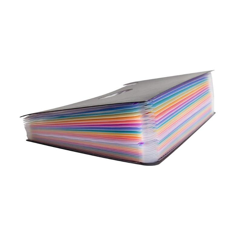 12/24 Pockets Expanding File Folder A4 Organizer Portable Business File Office Supplies Document Holder Carpeta Archivador