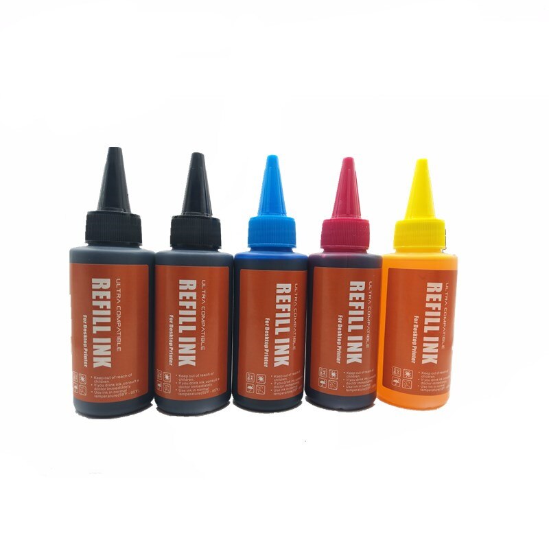Universale di Alta qualità Premio della Tintura di Inchiostro Per-EPSON Stylus Photo700W 710W 720WD 730WD 800FW 810FW 820FWD 830FWD stampante: 1SET 1BK 5X100ML