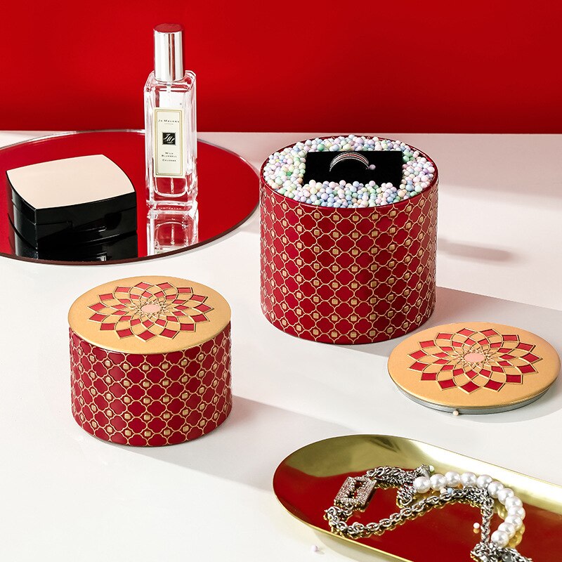 Caja de hojalata para aromaterapia, lata pequeña portátil Universal para aromaterapia, vela de té, flor, joyería de dulces de boda, lata vacía sellada