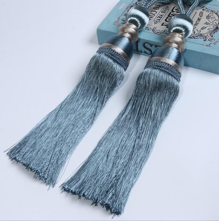 Rideau boule suspendu avec pompon, brosse à cravate, accessoires pour la maison: NO 9