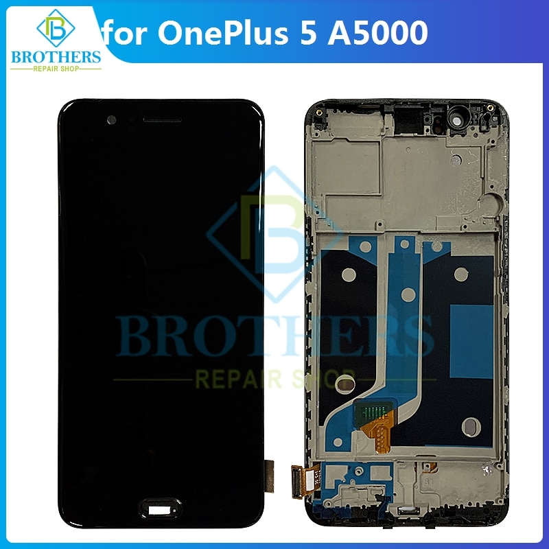 LCD per OnePlus 5 schermo LCD Display LCD per OnePlus 5 A5000 assemblaggio LCD Touch Screen digitalizzatore sostituzione del telefono Test di funzionamento