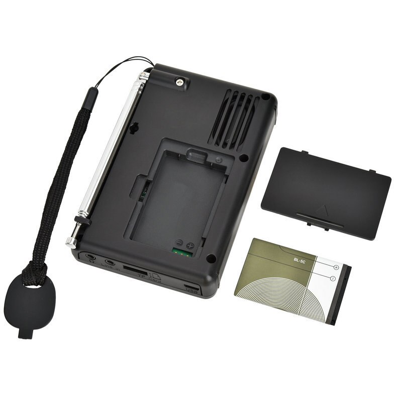 K-603 Three Languages Display Portable FM Card Digital Radio HIFI Sound Bluetooth 5.0 Radio For Laptops, Mobile Phones