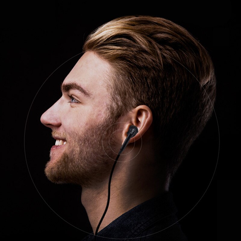3.5mm stereoheadset hörlurar mikrofon för samsung galaxy  s10 s9 s8 plus  s7 s6 handsfree bas hörlurar