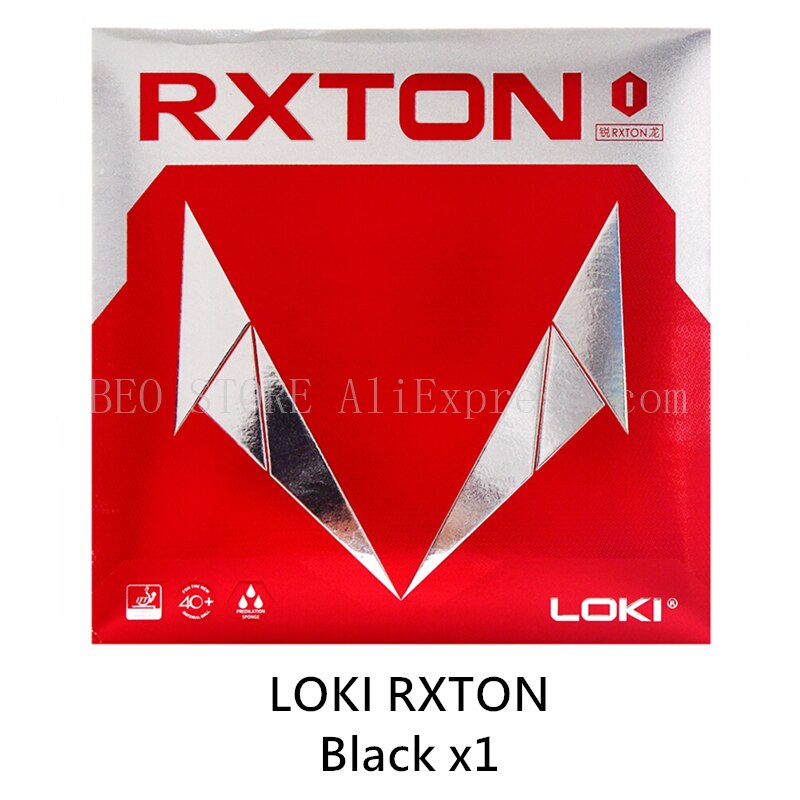 LOKI RXTON Table Tennis Rubber Max Thickness Original WANG HAO LOKI Ping Pong Sponge: 1 Black