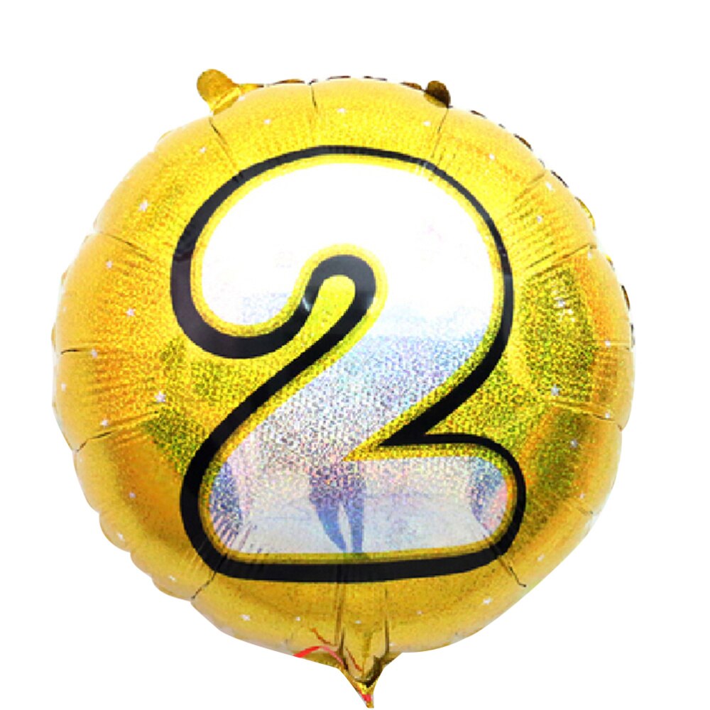 Number 4 Helium Foil Balloons Birthday Number Balloons 4 for Wedding Anniversary Decoration (Gold): 2