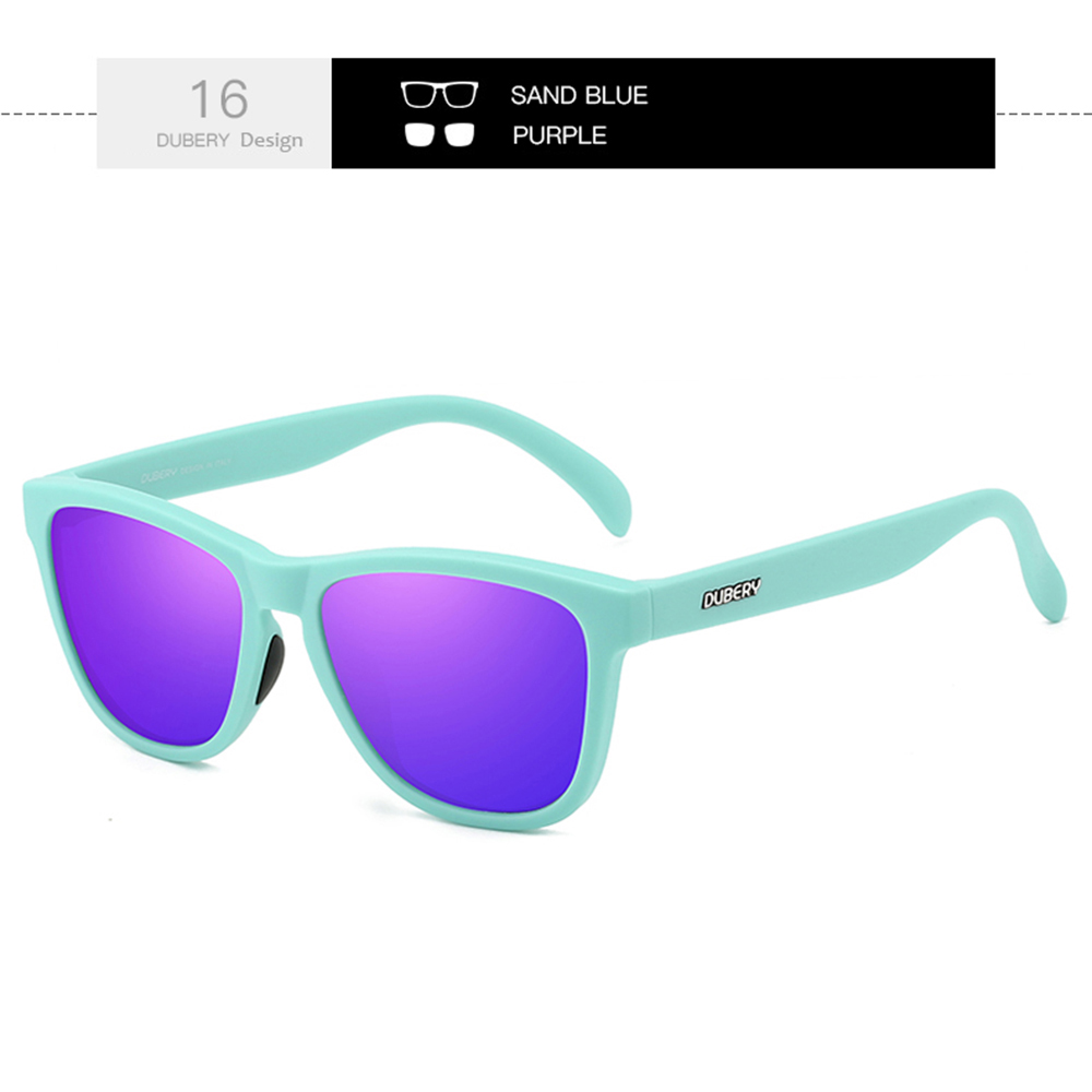 DUBERY Gafas de sol polarizadas con montura completa para hombres y mujeres 28 colores modelo 550: Multicolor