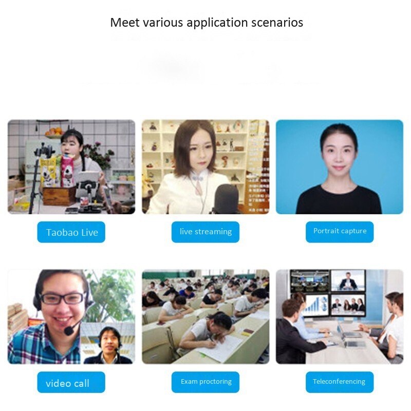 Full HD 1080P Webcam Video Calling 1920X1080 Pwith Built-in HD Mic USB Plug Web Camera for Computer