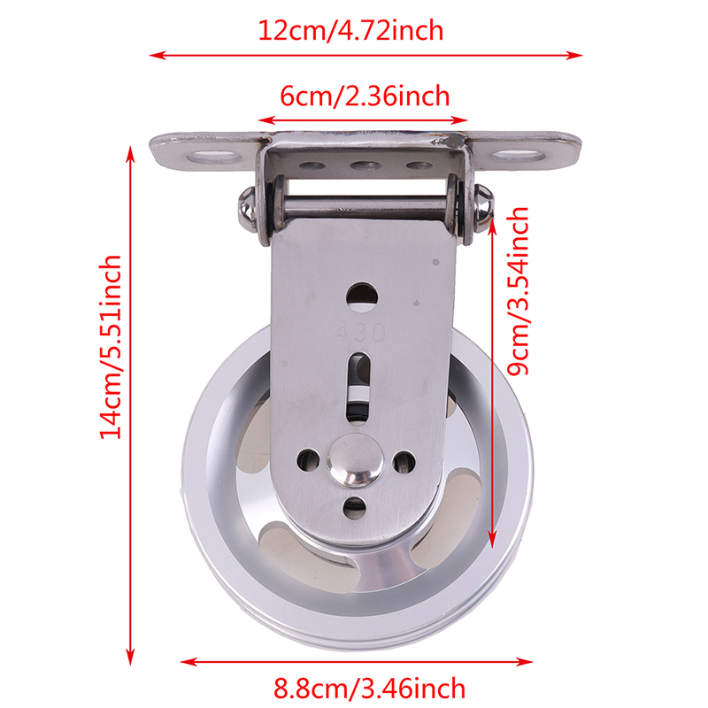 1set Wall-mounted Gym Home Rotating Silent Pulley DIY Lat Lift Cable System Wheel Gym Equipment Accessories