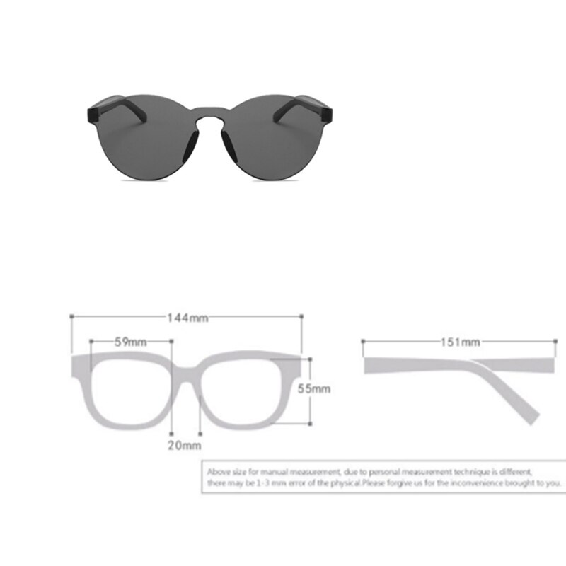 Square Round Lens Mirror Sunglasses Women Transparent Plastic Glasses Sun Glasses Clear Candy Color Lady Driver Goggles Glasses