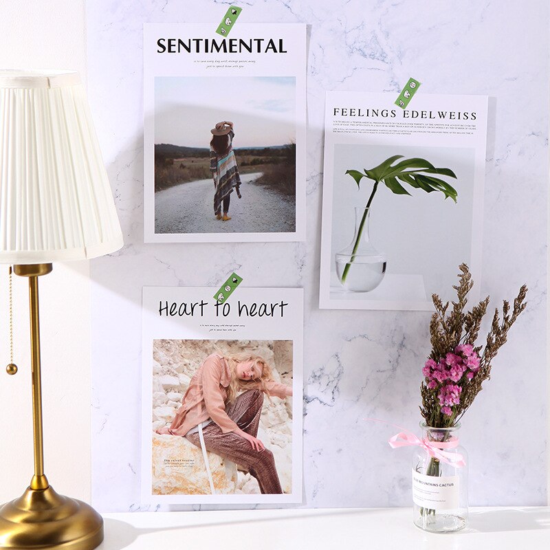 Magazine Cover Dubbelzijdig Card 20*27Cm Winkel Fotografische Prop Ins Kaart Kaart Papier Filmen Achtergrond Papier