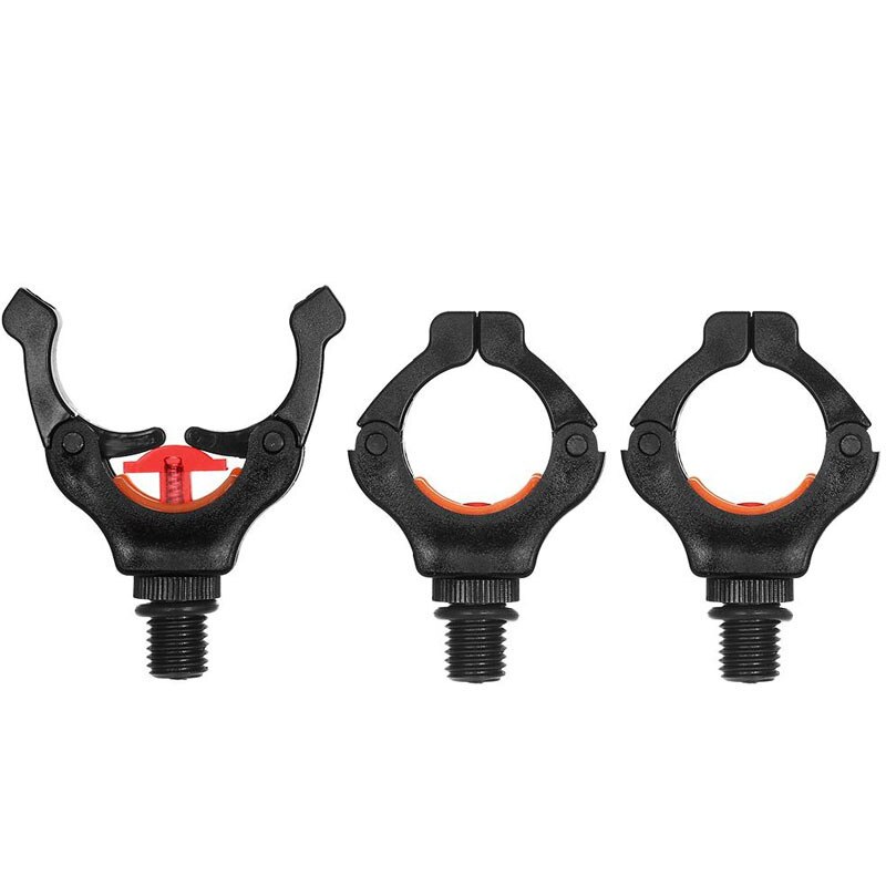 4Pcs Karper Hengel Rest Head Grijper U-Hoofd Staaf Pod Houder Met Magic Magneet Clips Vissen Accessoire