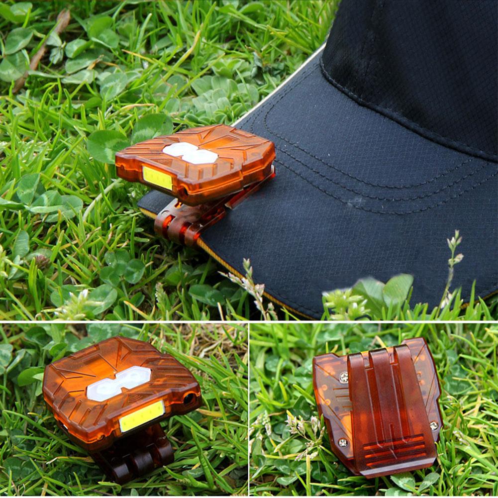 Led-koplamp met clip, lichtgewicht, usb-oplaadbaar, cob-koplamp met inductieve hoofdlamp voor nachtvissen