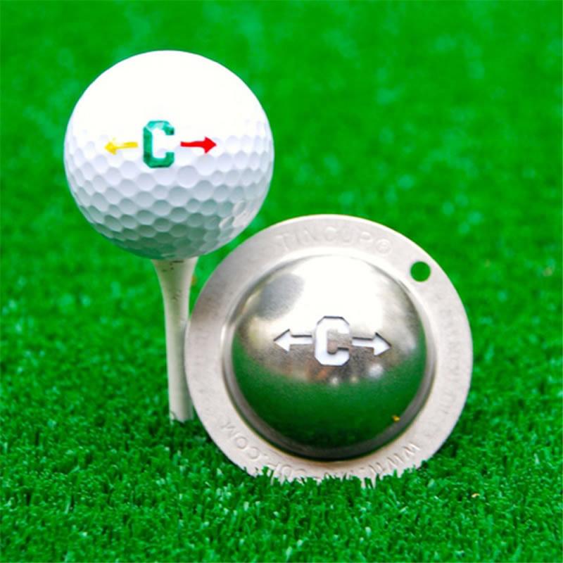 Multifuctional Golf Ball Line Liner Marker Template Drawing Alignment Tool Drawing Alignment Marks Sign Tools Stainless steel: C