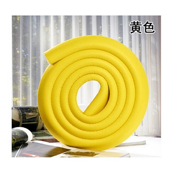Productos de seguridad para niños y bebés, borde de mesa de vidrio, tira de protección de muebles, barra de choque de terror, parachoques de espuma, Protector de colisión de 200cm: yellow
