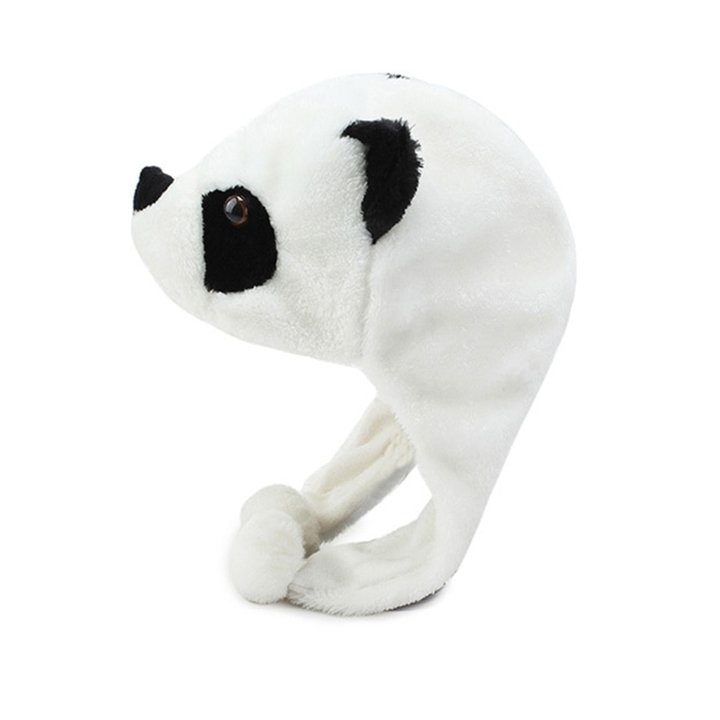 Panda ours pour femmes et enfants, chapeau en peluche, bonnet Style aviateur, pour l'hiver