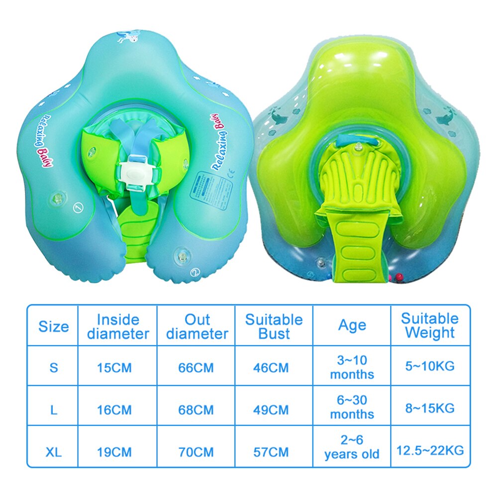 Kids Baby Swimming Ring Inflatable Floating Infant Ring Toddler Inflatable Ring Underarm Lifebuoys Pool Sitting Ring