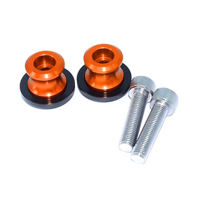 JEAR For Kawasaki Z750 2007 Z 750 10mm Motorcycle CNC Swingarm Slider Spools Stand Screws: ORANGE M10