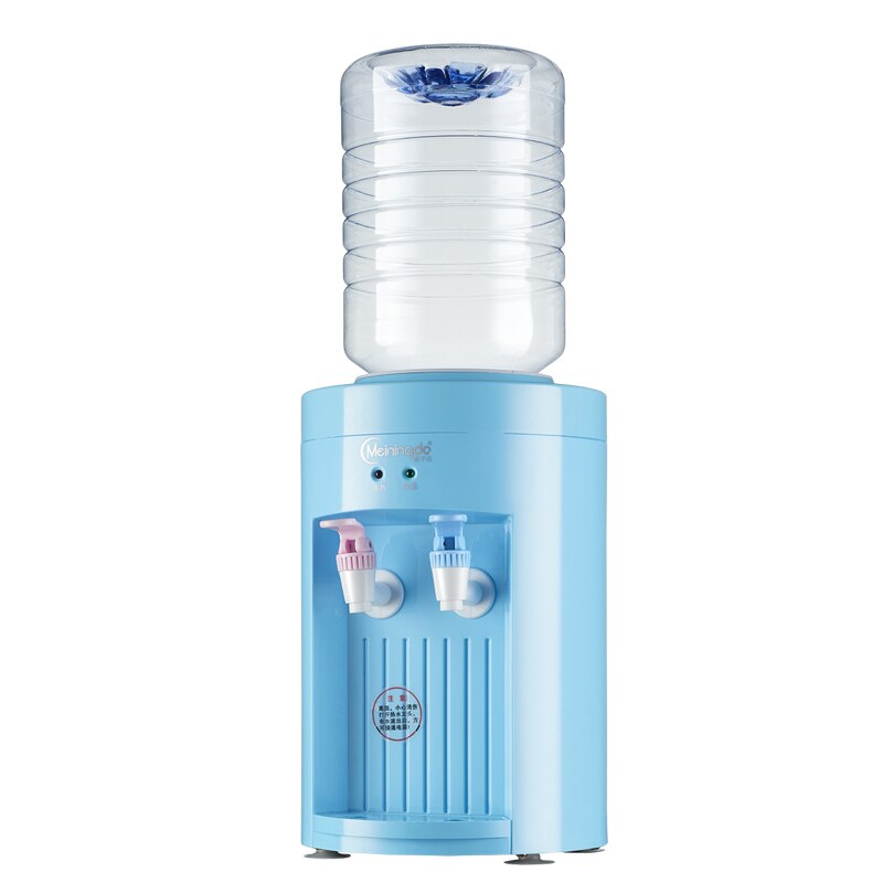 Mini water dispenser can heat domestic desktop water dispenser student small and cold water dispenser: Blue / CN