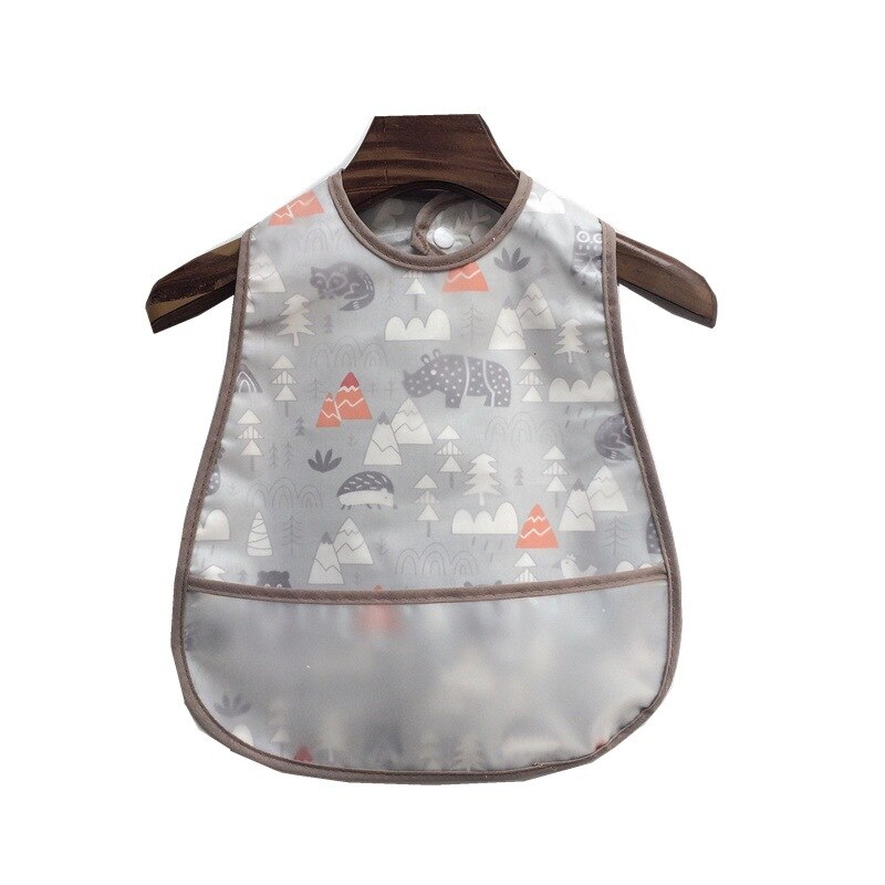Verstelbare Baby Slabbetjes Eva Waterdichte Lunch Feeding Slabbetjes Baby Cartoon Voeden Doek Kinderen Baby Schort Babador Bandana: Forest