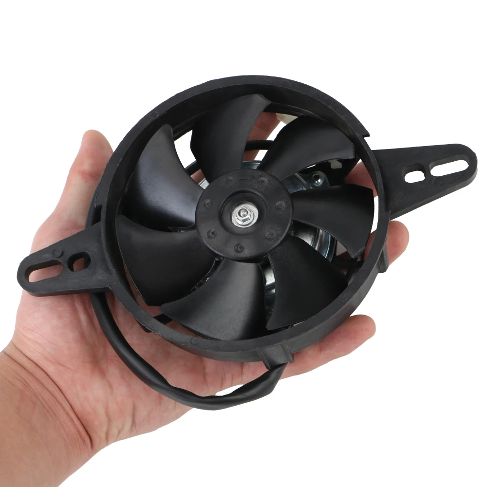 Enfriador de aceite para motor, radiador Universal automático, 200cc, 250cc para ATV, Quad, Kart, Motocross, piezas de motocicleta, ventilador de refrigeración